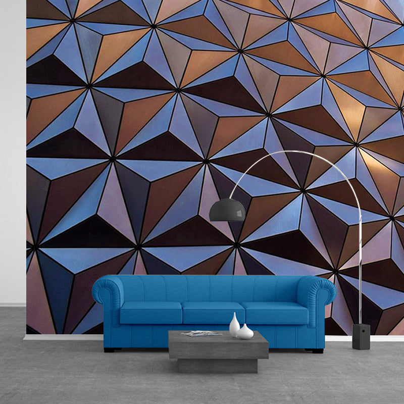 Illustration Geometric Printed Mural Modern Stain Resistant Home Mural