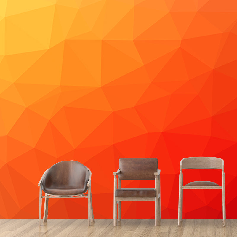 Stain Resistant Illustration Wall Mural Contemporary Geometric Wall Mural