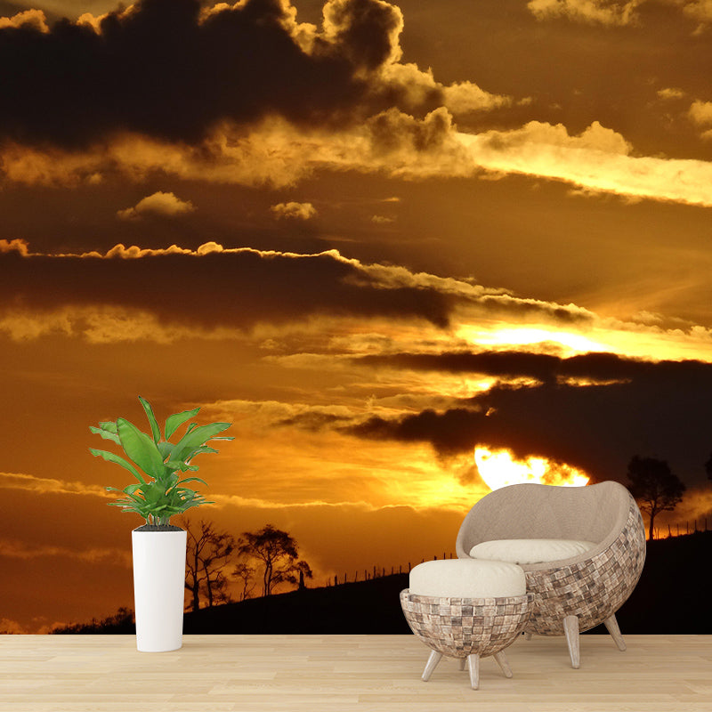 Environmental Sky Print Mural Photography Stain Resistant Bedroom Wall Mural