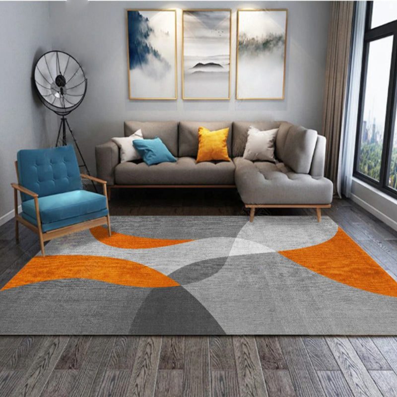 Luxury Graphic Pattern Rug Polyester Carpet Pet Friendly Area Rug for Home Decoration