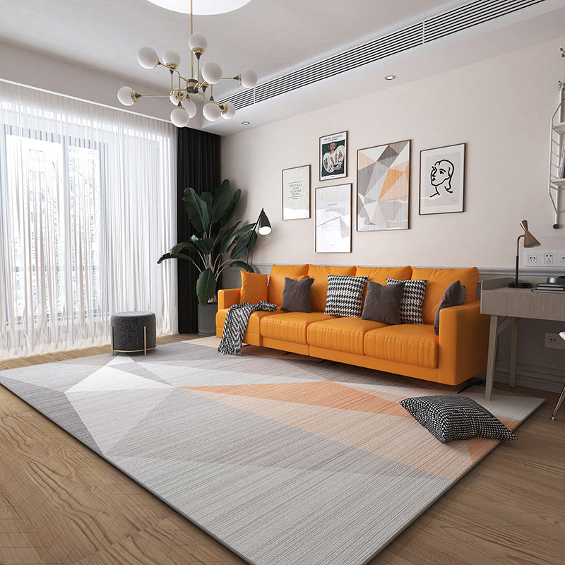 Luxury Graphic Pattern Rug Polyester Carpet Pet Friendly Area Rug for Home Decoration