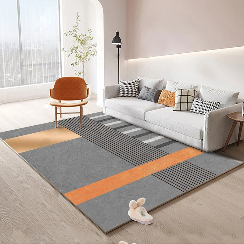 Luxury Graphic Pattern Rug Polyester Carpet Pet Friendly Area Rug for Home Decoration