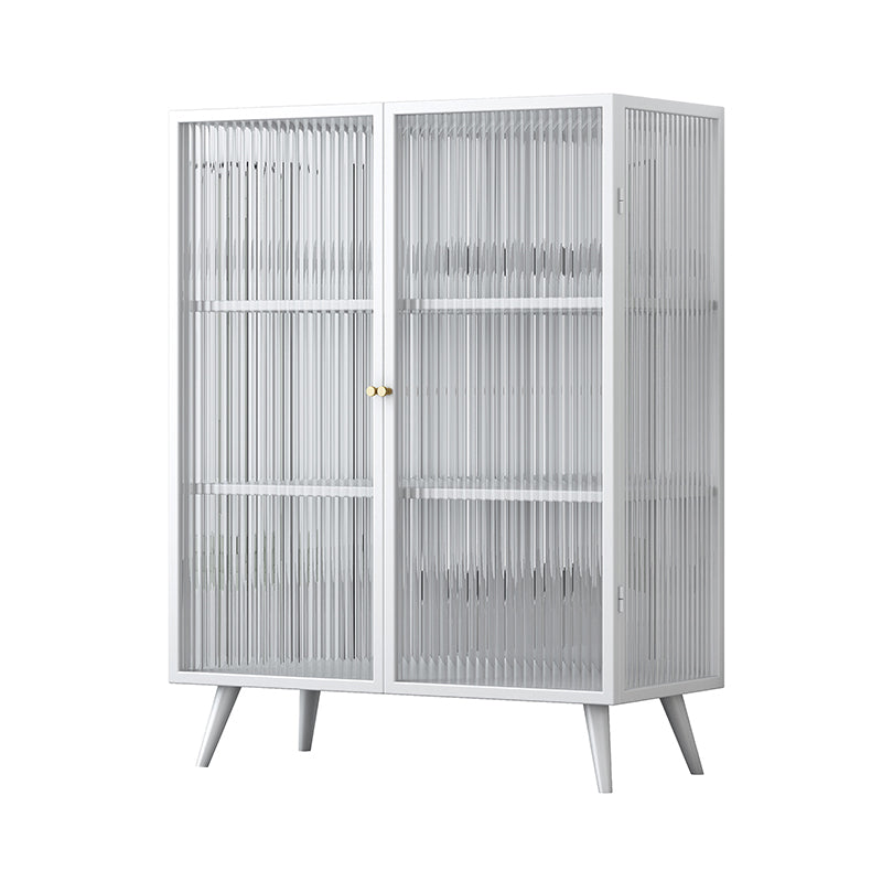 Steel Kitchen Sideboard Cabinet Modern Server Cabinet with Storage