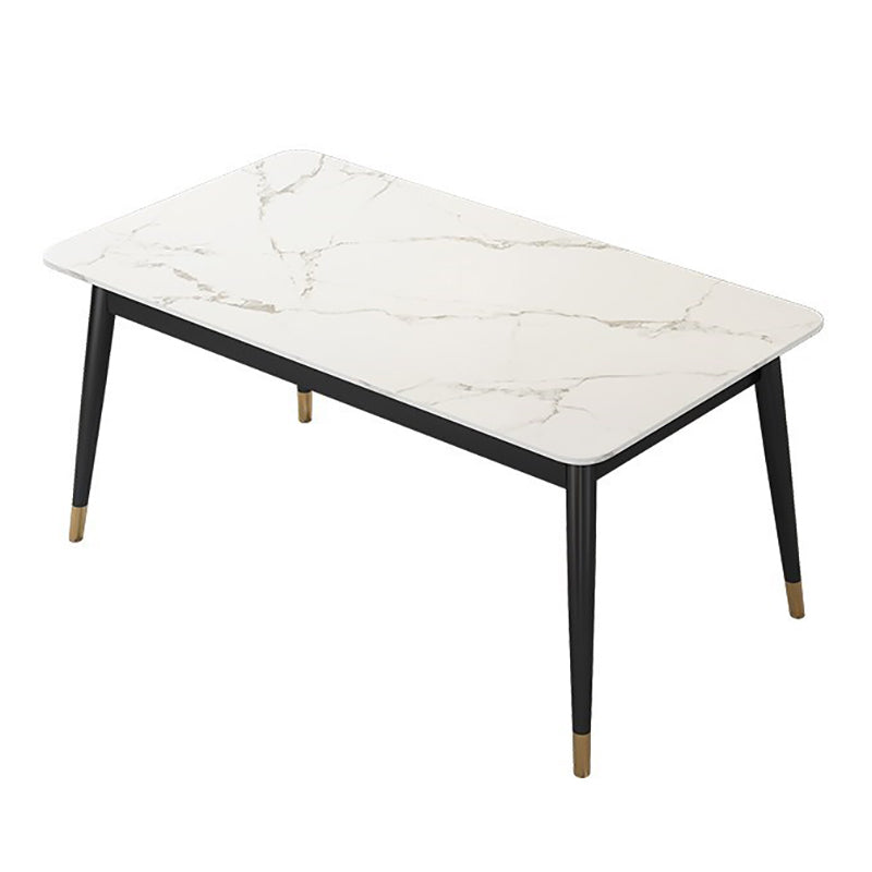 Traditional Luxury Dining Table Rectangle Sintered Stone Table for Home