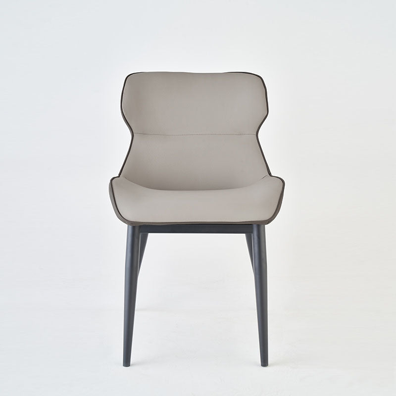 Contemporary Style Chair Kitchen Arm Wingback Chairs with Metal Legs