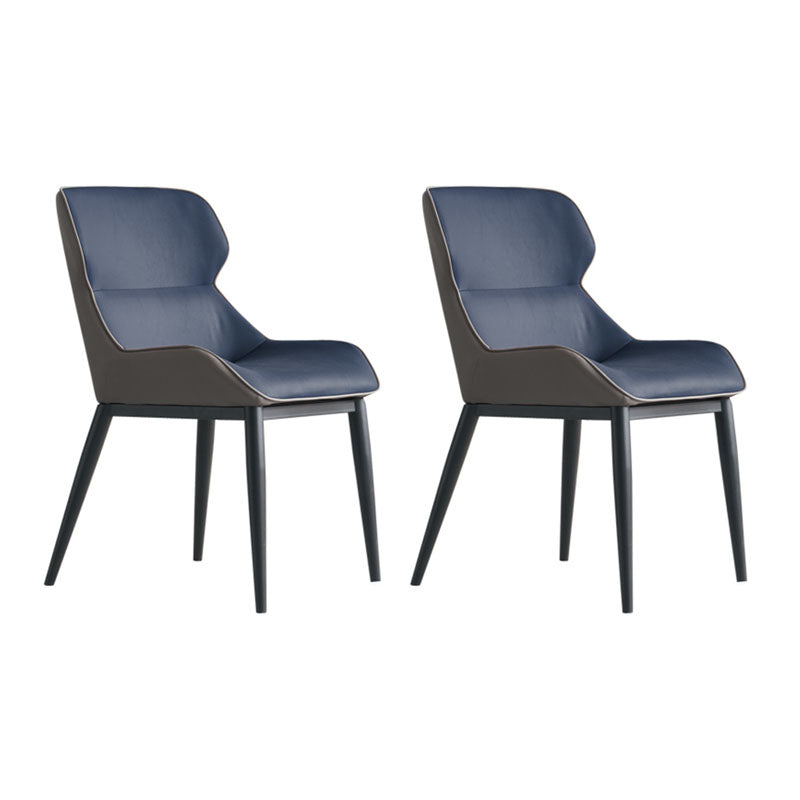 Contemporary Style Chair Kitchen Arm Wingback Chairs with Metal Legs