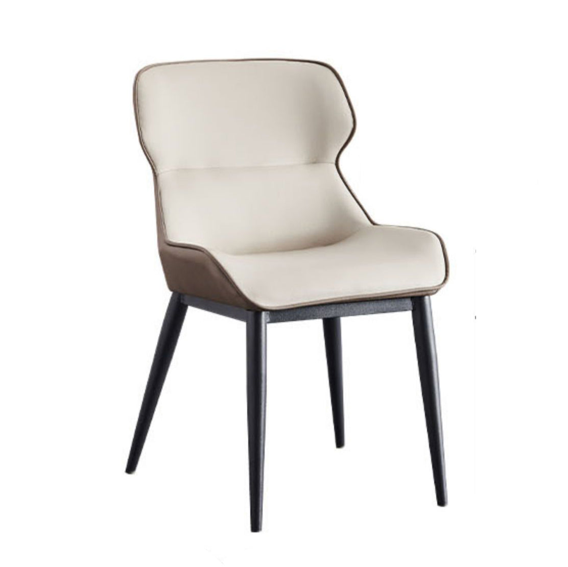 Modern Dining Room Side Chairs Faux Leather Armless Chairs for Home