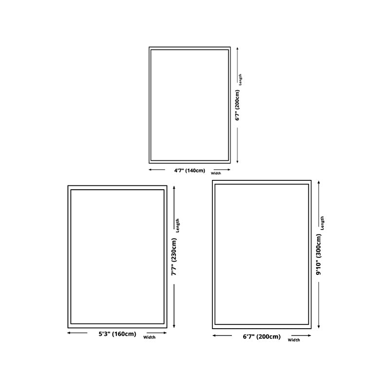 Leisure Carpet Modern Abstract Print Carpet Washable Polyester Rug with Non-Slip Backing