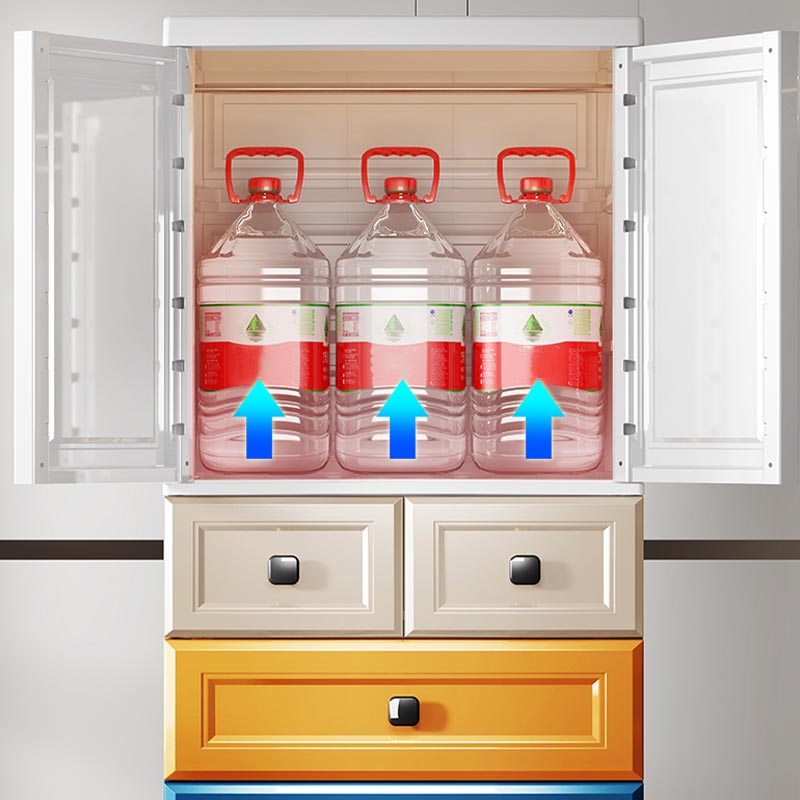 Contemporary Wardrobe Cabinet Plastic Hinged Wardrobe Armoire