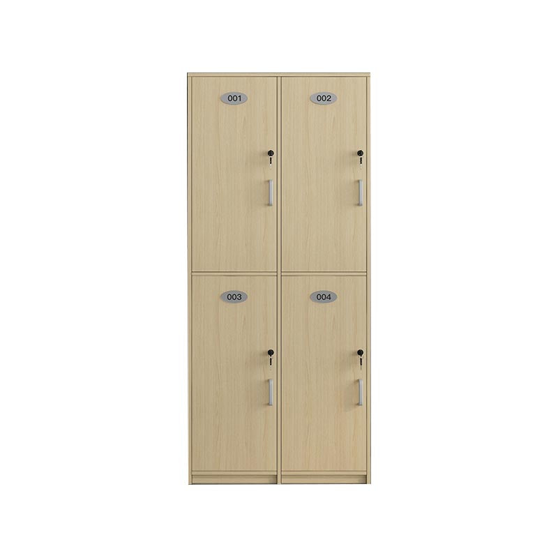 Natural Finish Cabinet with Hinged Door Contemporary Interior Storage Cabinet