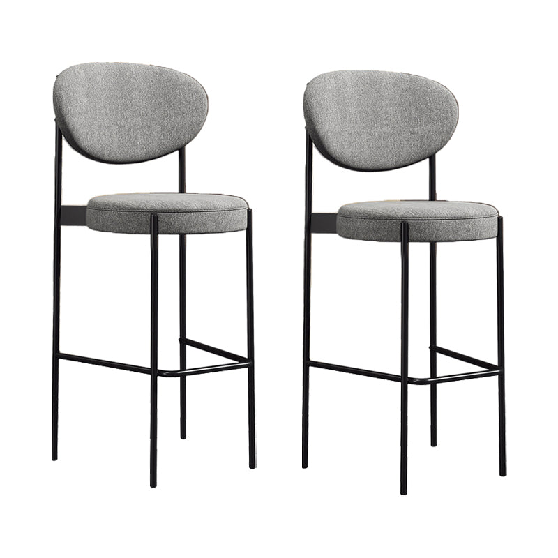 Living Room Upholstered Bar Stool Industrial Armless Bar Chair