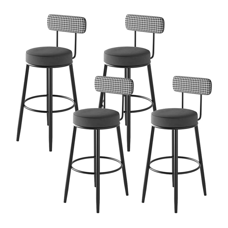 Industrial Footrest Counter Stool Low Back Armless Bar Chair
