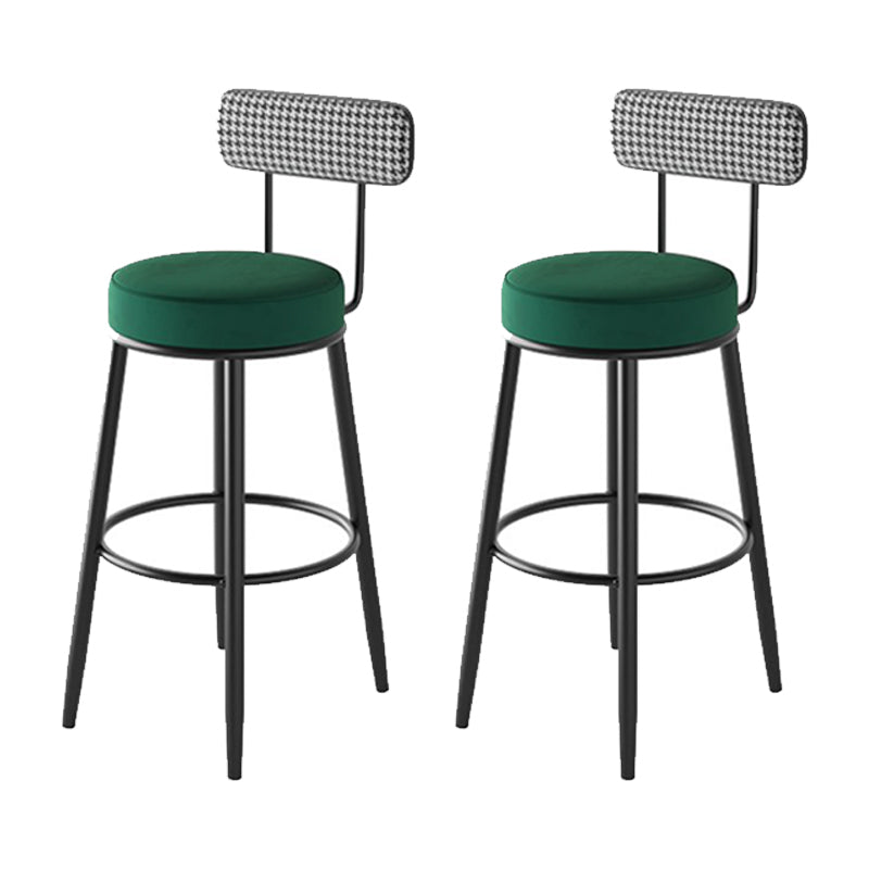 Industrial Footrest Counter Stool Low Back Armless Bar Chair