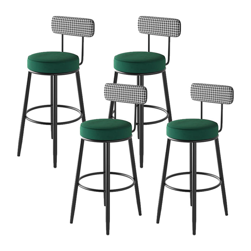 Industrial Footrest Counter Stool Low Back Armless Bar Chair