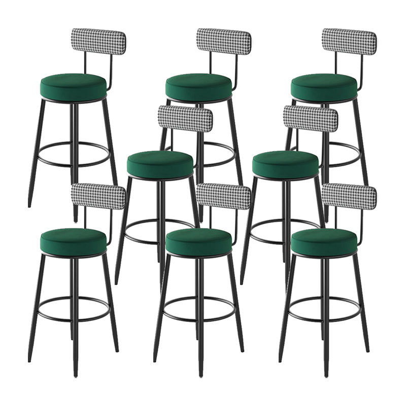 Industrial Footrest Counter Stool Low Back Armless Bar Chair