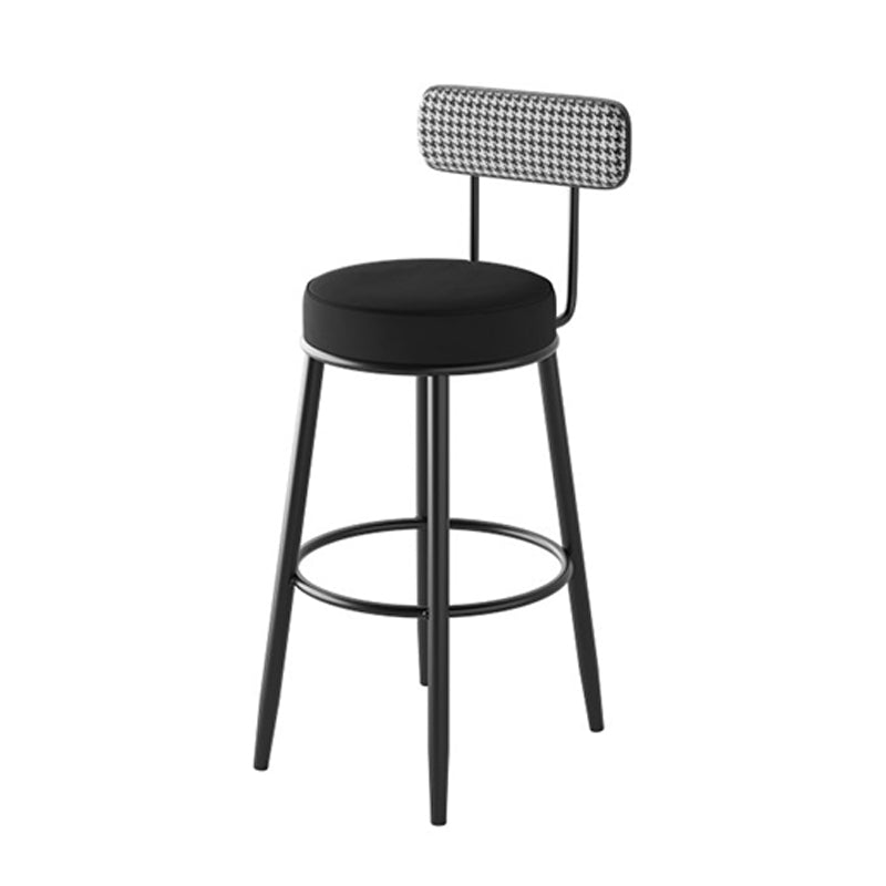 Industrial Footrest Counter Stool Low Back Armless Bar Chair