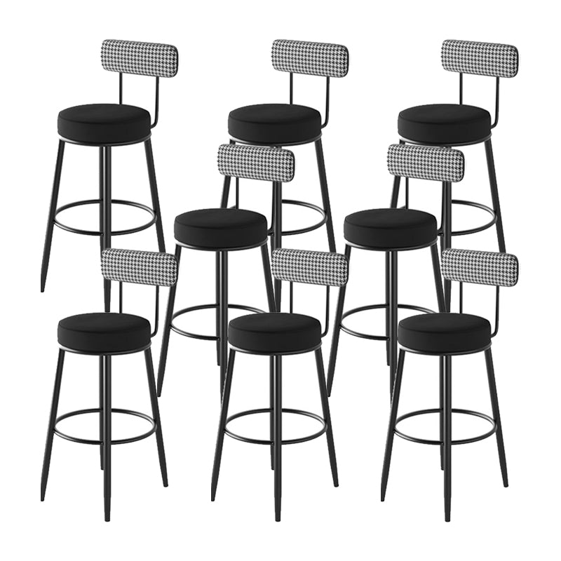 Industrial Footrest Counter Stool Low Back Armless Bar Chair