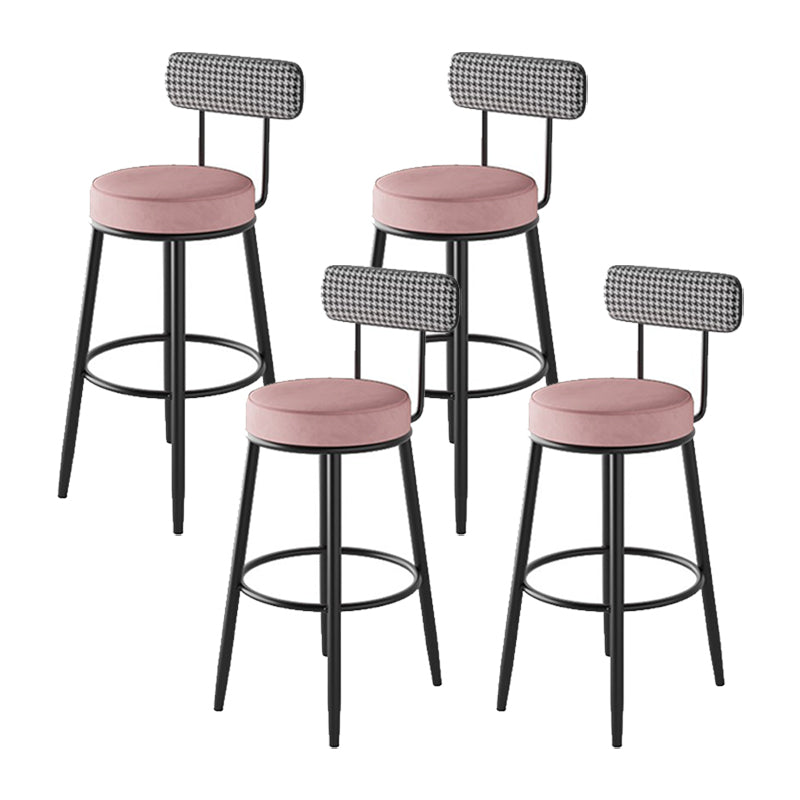 Industrial Footrest Counter Stool Low Back Armless Bar Chair