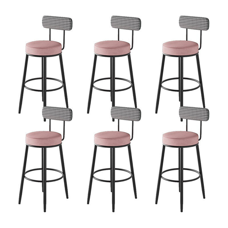 Industrial Footrest Counter Stool Low Back Armless Bar Chair