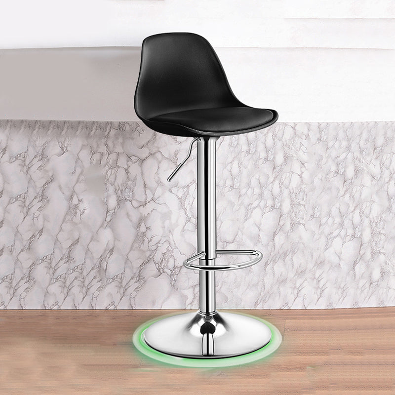 Modern Home Adjustable Height Stool Matte Finish Upholstered Barstools