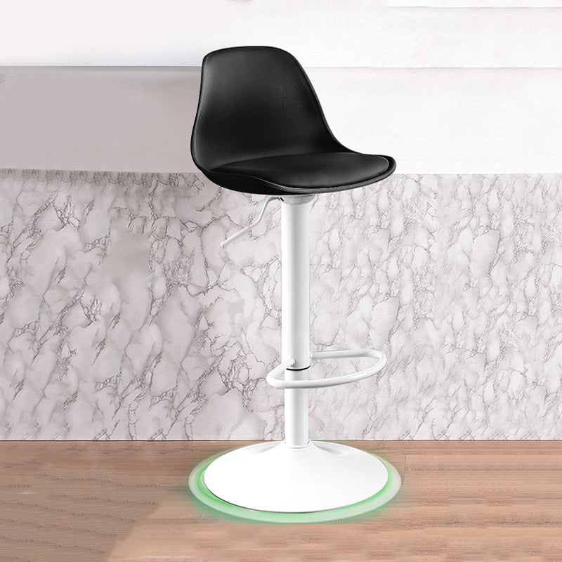 Modern Home Adjustable Height Stool Matte Finish Upholstered Barstools