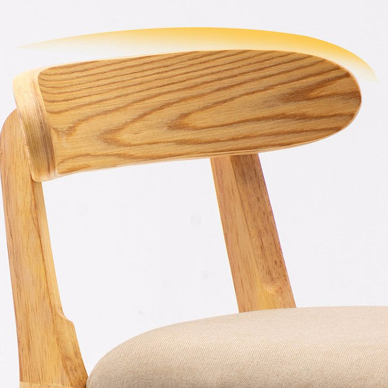 Modern Milk Tea Shop Low Back Stool Matte Finish Upholstered Bar Stools