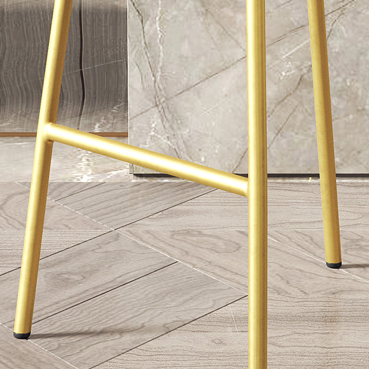 Faux Leather Bucket Seat Barstool Scandinavian Low Back Bar Stools