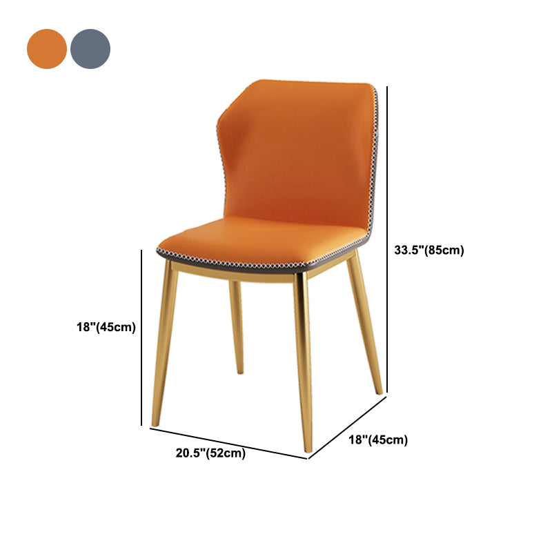 Glam Dining Set 1/2/5/7 Pcs Gold Sintered Stone Top Table with Wingback Side Chairs