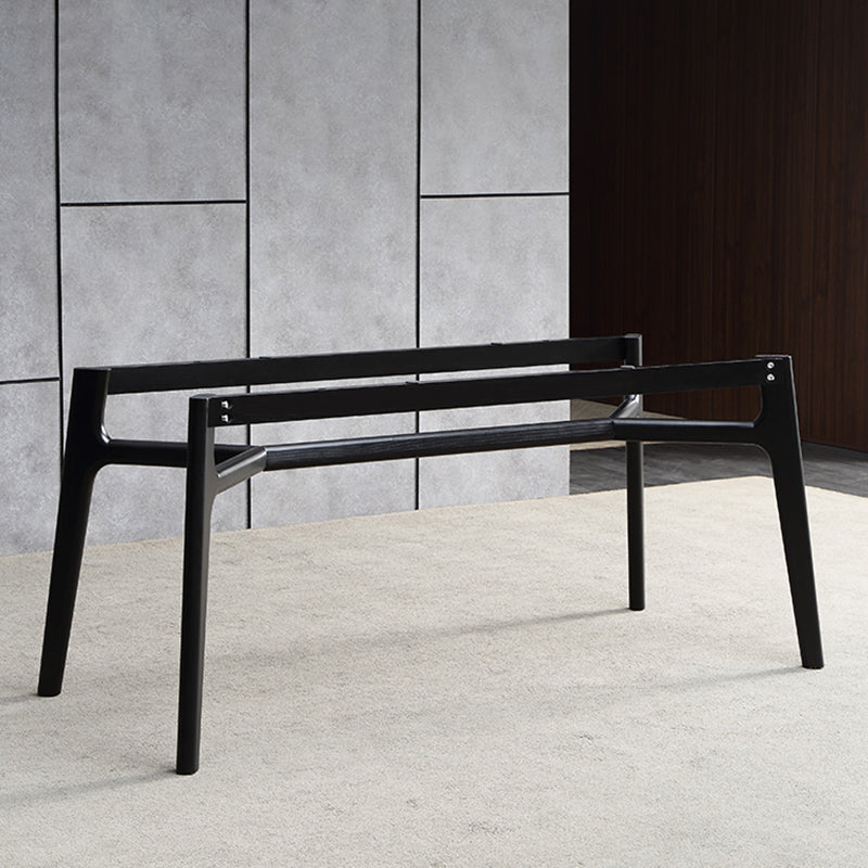 Modern Rectangle Dinette Set 1/4/5/7 Pieces Black Stone Top Indoor Dining Set