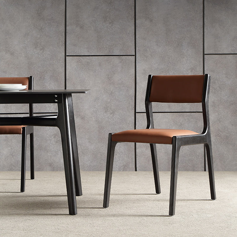 Modern Rectangle Dinette Set 1/4/5/7 Pieces Black Stone Top Indoor Dining Set