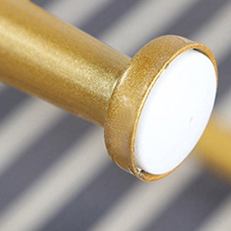 Scandinavian Metal Barstool Leather Barstools in Matte Finish for Indoor