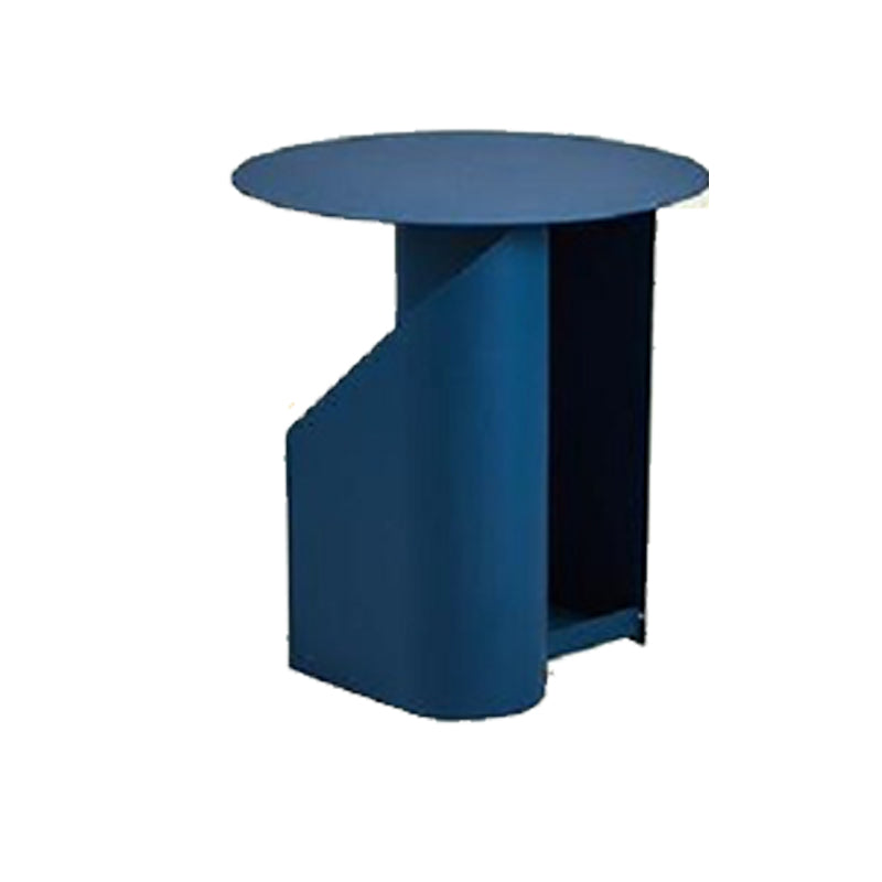 Industrial Metal Accent Table Nightstand 18.3" Tall Bed Nightstand