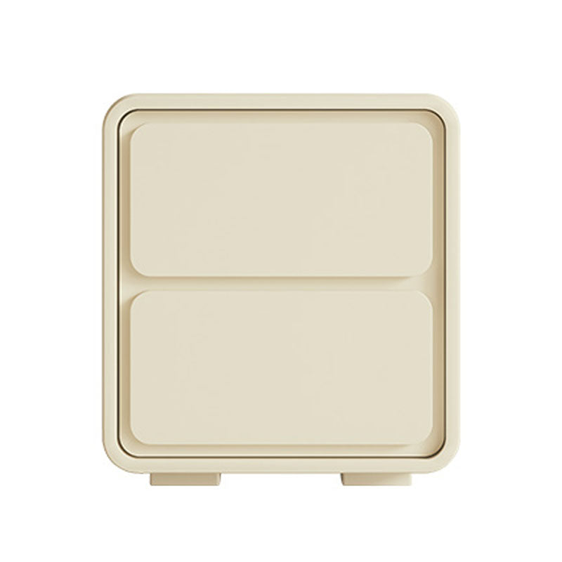 20" Tall Contemporary Bed Nightstand Solid Wood Night Table with Drawers