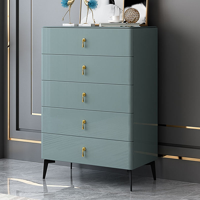Glam Wooden 16" Wide Storage Chest Bedroom Chest with Drawers