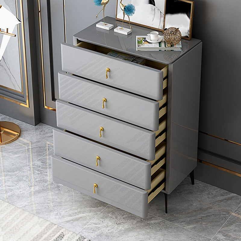 Glam Wooden 16" Wide Storage Chest Bedroom Chest with Drawers