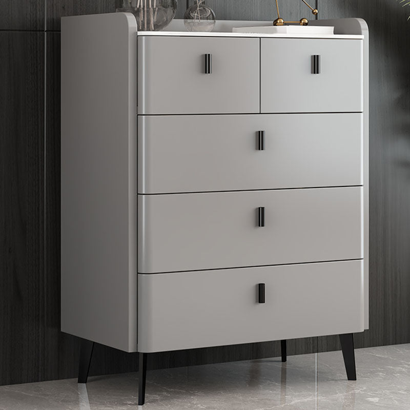 Contemporary Stone Top Storage Chest 15.75" Width Dresser for Bedroom