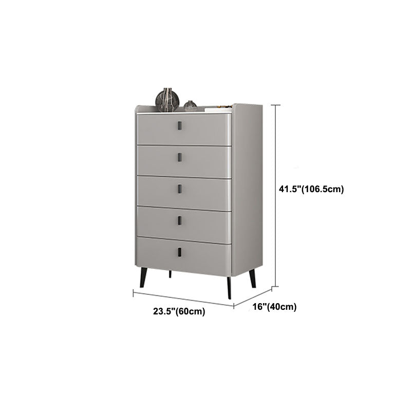 Contemporary Stone Top Storage Chest 15.75" Width Dresser for Bedroom
