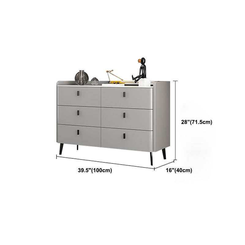 Contemporary Stone Top Storage Chest 15.75" Width Dresser for Bedroom