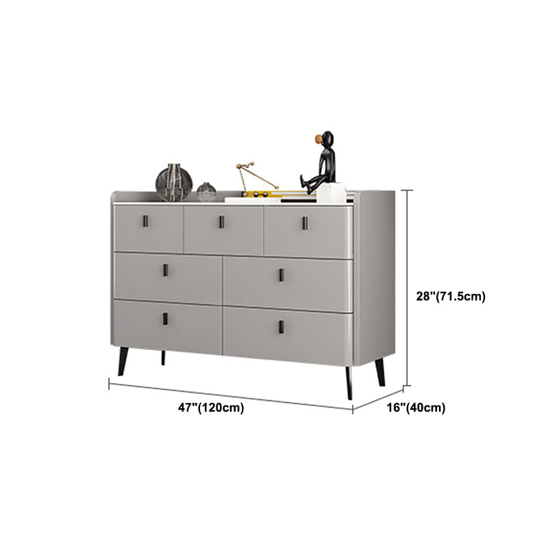 Contemporary Stone Top Storage Chest 15.75" Width Dresser for Bedroom