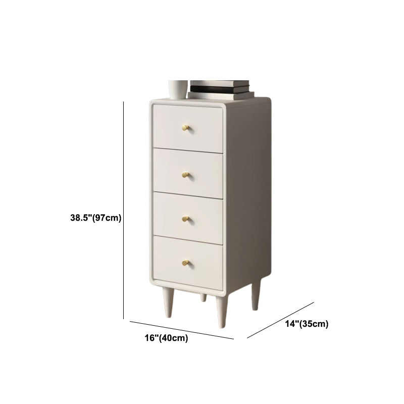 Classic Glam Solid Pine Storage Chest Dresser Vertical Dresser