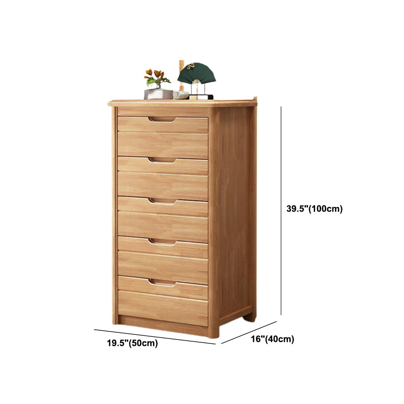 Traditional Solid Wood Lingerie Chest Soft-Close Drawers Bedroom Storage Chest