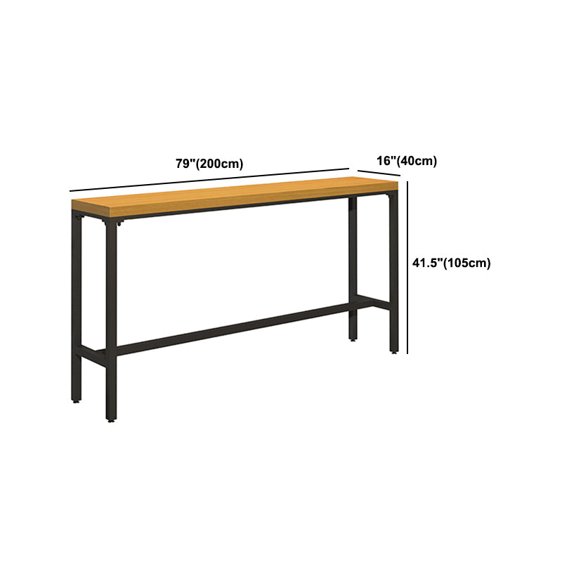 Industrial 1/2/6/11 Pieces Solid Wood Bar Table Set Rectangular Counter Set for Home Use