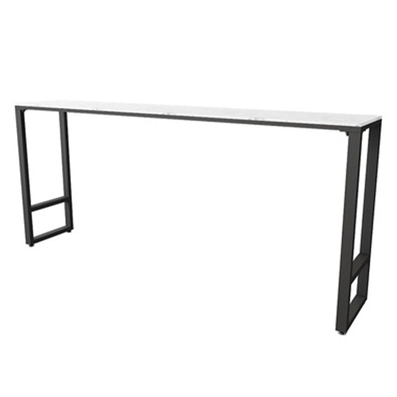 Industrial 1/2/7 Pieces Bar Table Set Rectangle Marble Counter Table with High Stools