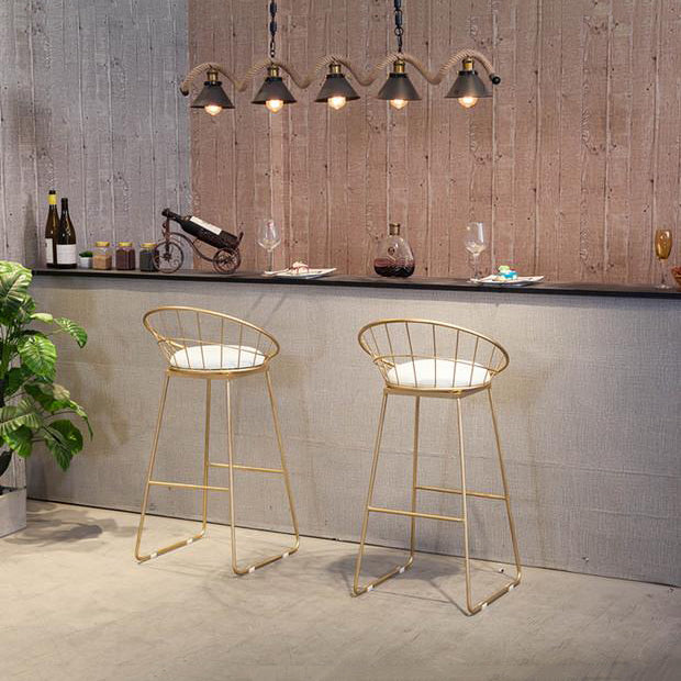 Glam 1/2/3 Pieces Faux Marble Bar Table Set Fixed Table Counter Set for Home Use