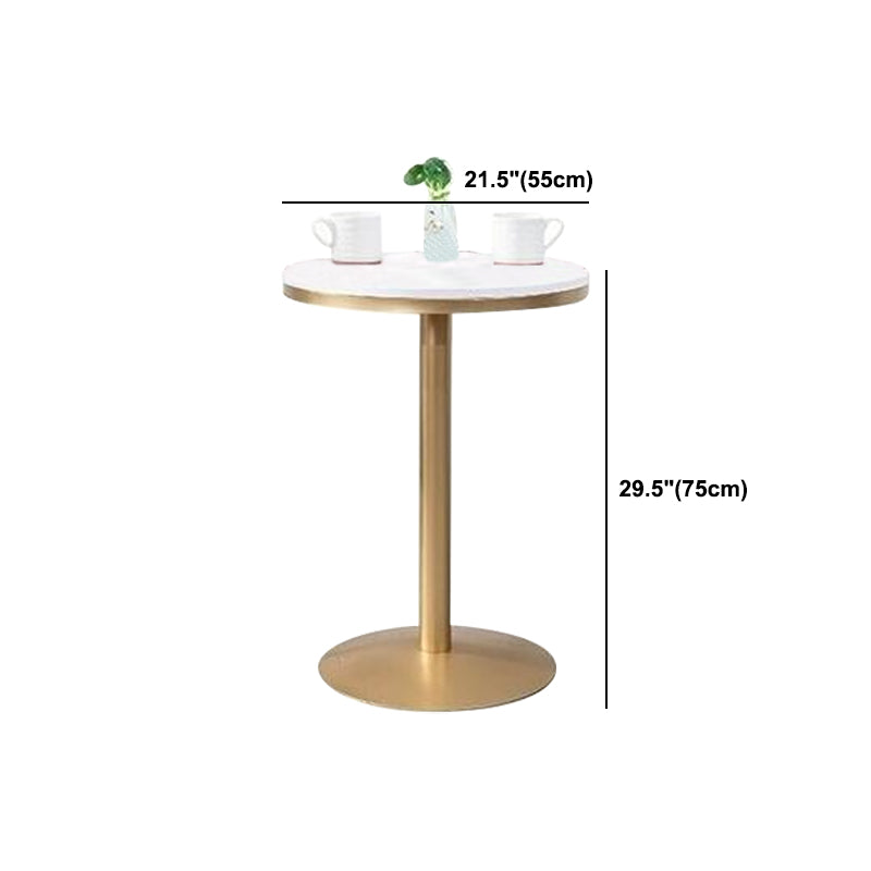 Glam 1/2/3 Pieces Faux Marble Bar Table Set Fixed Table Counter Set for Home Use