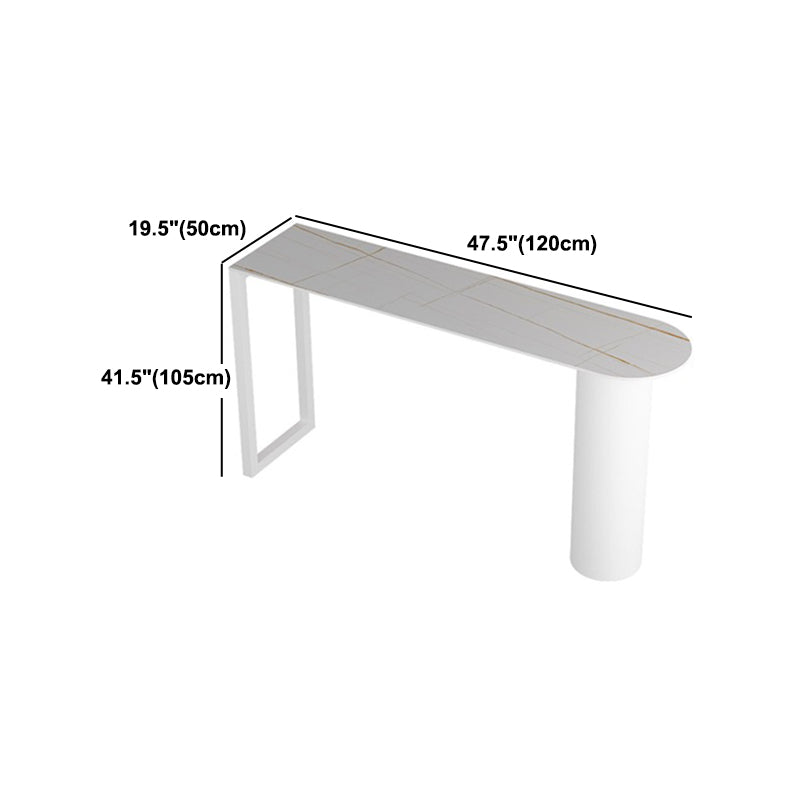 Modern 1/2/3/5 Pieces Bar Table Set Rectangle Stone Bar Table with High Stools