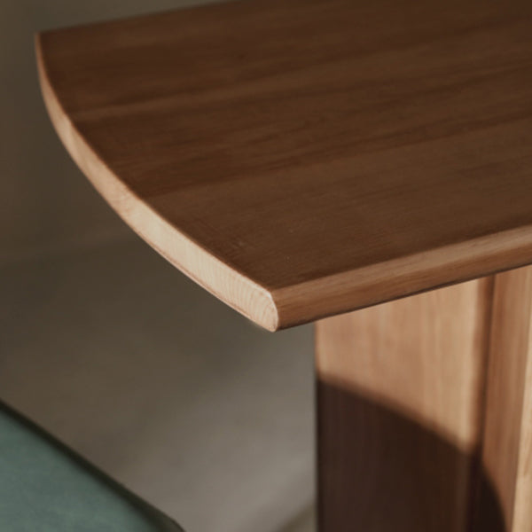 Glam Solid Wood Counter Wine Table Double Pedestal Living Room Bar Table