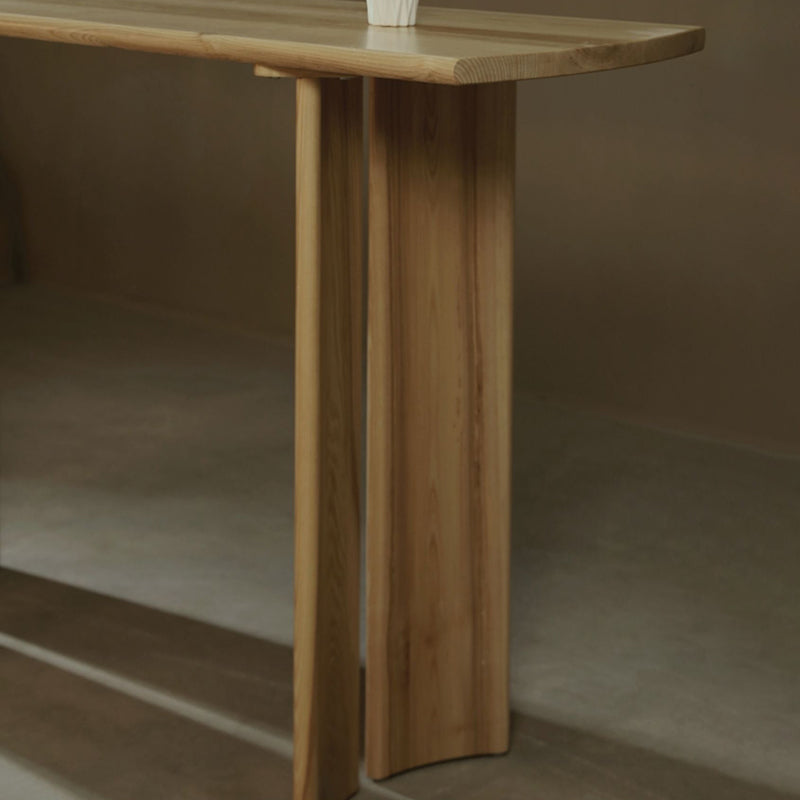 Glam Solid Wood Counter Wine Table Double Pedestal Living Room Bar Table