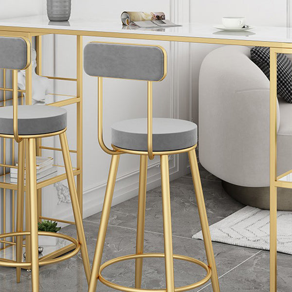 Double Pedestal Bar Stool Table Living Room Stone Bar Height Pub Table