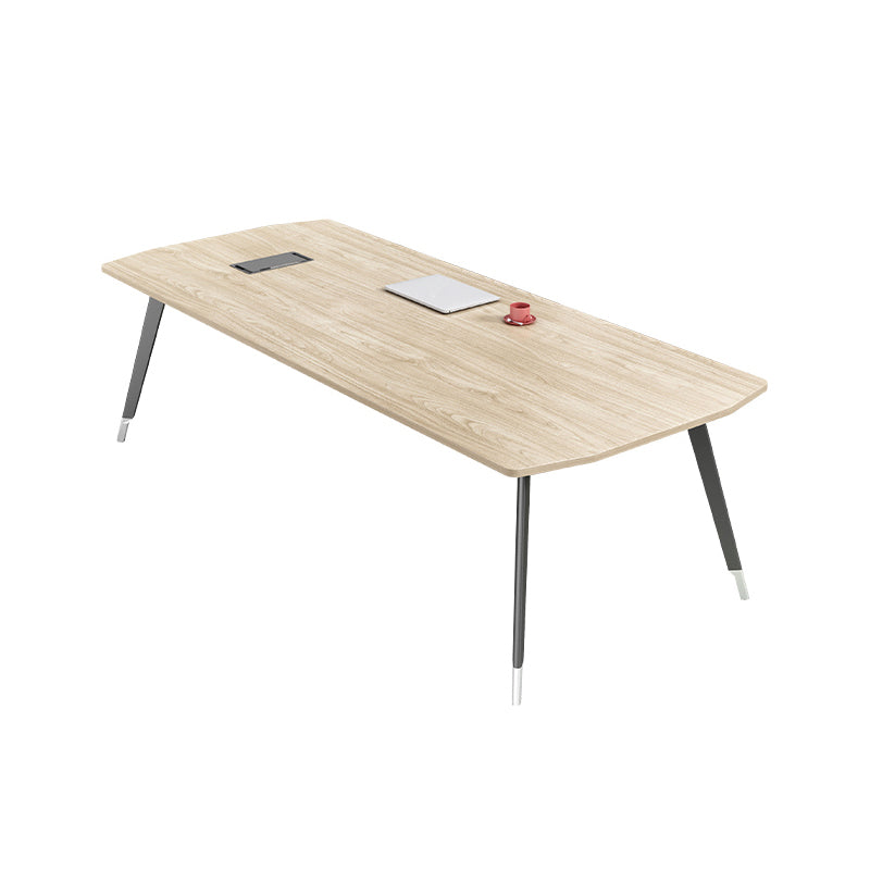 Artificial Wood Office Desk Conference Table Office Curved Writing Desk